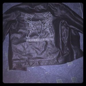 Spencer’s, leather jacket